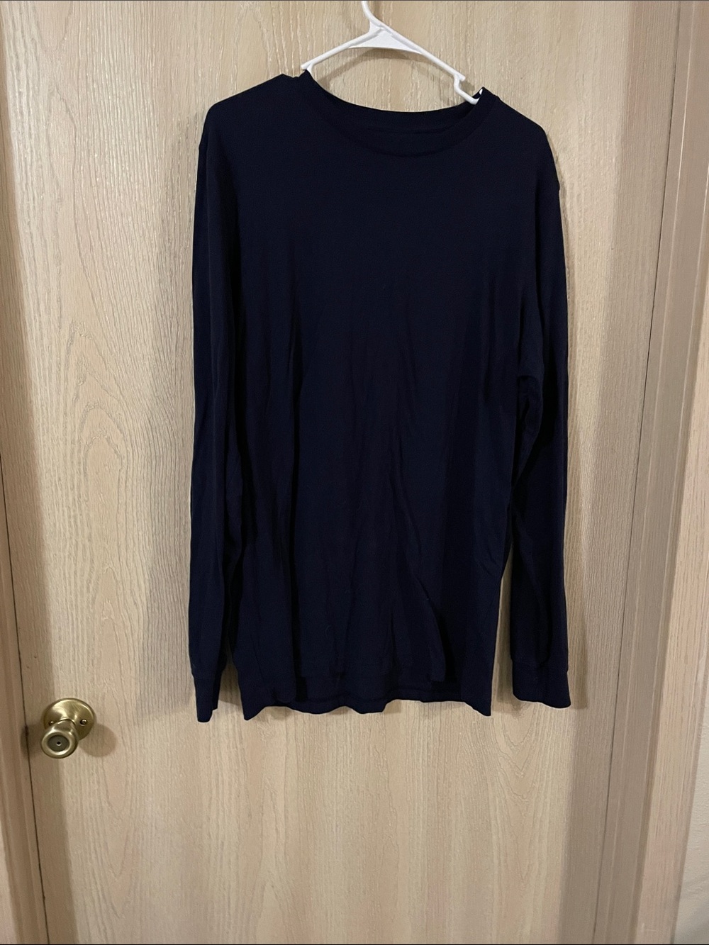 George Men's Long Sleeve Crewneck Shirt - Navy Blue